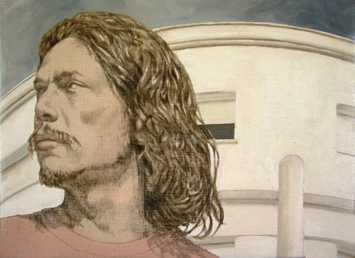 Massima curvatura-tecnica mista su tela-cm 55x40-2004